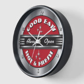 Retro jaren 1950 Diner Wall Clock (Hoek)
