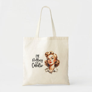 Retro jaren 1950 Glam Girl Funny Sarcastic Quote Tote Bag