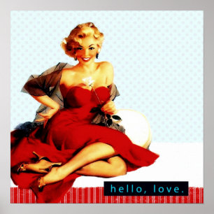 Retro jaren '50 poster