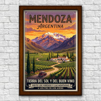 Retro jaren 60 Mendoza, Argentinië Reizen