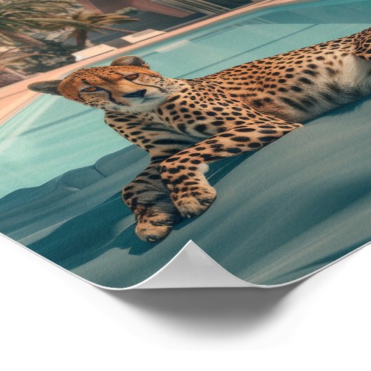 Retro jaren 60 Palm Tree Poster in Paul Fuentes st (Hoek)