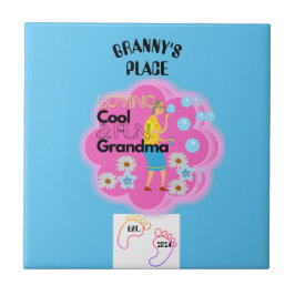 Retro jaren '70 Granny's Place Tegeltje