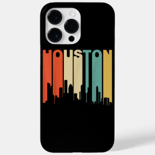 Retro jaren 70 Houston Texas silhouet Case-Mate iPhone 14 Pro Max Hoesje