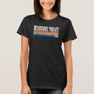 Retro jaren '80 Stijl Missouri Valley Iowa T-shirt