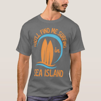 Retro Jaren Zeventig Je Zult Me Vinden Surfen in S T-shirt