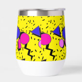 Retro Jaune 80s Memphis Abstrait (Gauche)