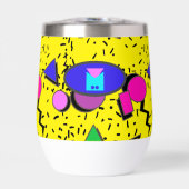 Retro Jaune 80s Memphis Abstrait (Avant)