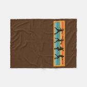 Retro Javelin Discus heeft Hammer Track en Fleece Deken (Voorkant (Horizontaal))