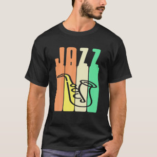 Retro JAZZ Geweldige Design voor Jazz Lovers T-shirt