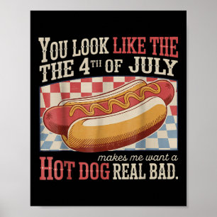 Retro je ziet eruit alsof de 4e juli me wil poster