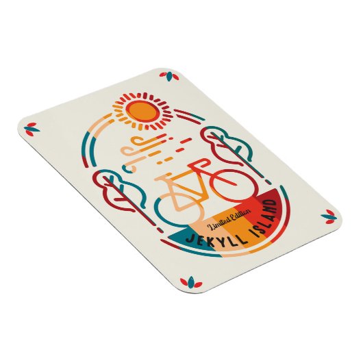 Retro Jekyll Island fietspad Magneet (Rechterzijde)
