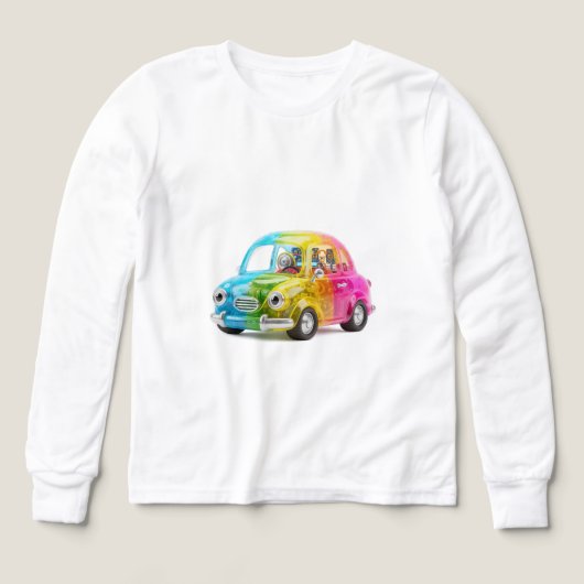Retro Jelly Car – Colorful Transparent Toy Car Art (Motif recto)