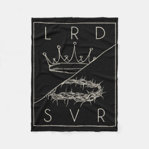 Retro Jesus Christelijk Lord & Redder Gr Fleece Deken