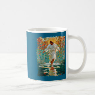Retro jesus christus kerk ontwerp tank toppng koffiemok