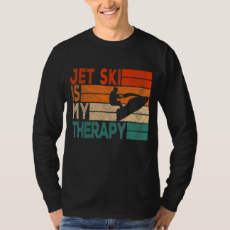 Retro Jet Ski is mijn therapie Jetski Jet Skier Vi T-shirt