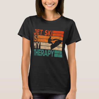 Retro Jet Ski is mijn therapie Jetski Jet Skier Vi T-shirt