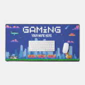 Retro Jeu Pixel Art Desk Mat - Configuration du jo (Clavier et souris)
