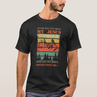 Retro  Jezus Christus Pastor Christelijk T-shirt