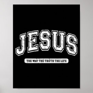 Retro Jezus De Weg De Waarheid Het Leven Design Poster