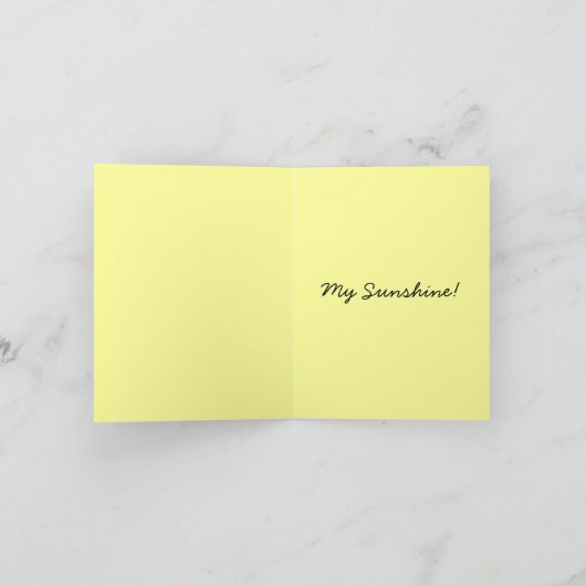 Retro jij bent.. Mijn zonneschijn! BFF Vriendschap Kaart (Binnen)