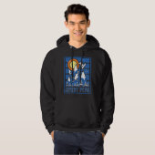 Retro Jiminy Peak Ski Sunset Sweat - shirt à capuc (Devant entier)