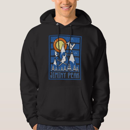 Retro Jiminy Peak Ski Sunset Sweat - shirt à capuc (Devant)