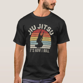 Retro Jiu Jitsu Het is hoe ik rol T-shirt