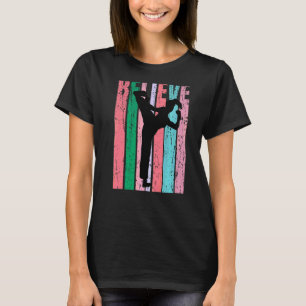 Retro Jiu Jitsu Womens Karate Judo Girls Coach Com T-shirt