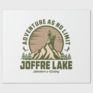 Retro Joffre Lake Wandeltocht Cadeaupapier
