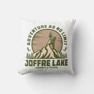 Retro Joffre Lake Wandeltocht Kussen