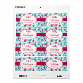 Retro Jolly Feestdagen Labels (Full Sheet)