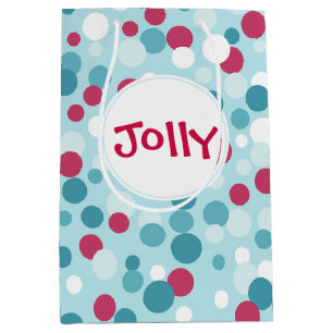 Retro Jolly kerstcadeau Medium Cadeauzakje