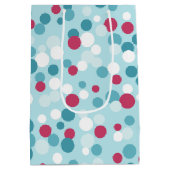 Retro Jolly kerstcadeau Medium Cadeauzakje (Achterkant)