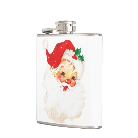 Retro Jolly Old Santa Claus Kerstmis Heupfles (Links)