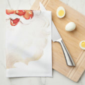 Retro Jolly Old Santa Claus Kerstmis Theedoek (Quarter Fold)