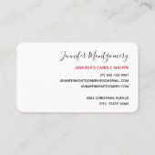 Retro Jolly Old Santa Claus Kerstmis Visitekaartje (Achterkant)