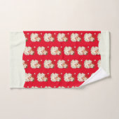  Retro Jolly Santa Claus Kerstmis Bad Handdoek (Handdoek)