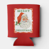 Retro  Jolly Santa Claus Kerstmis Blikjeskoeler (Achterkant)