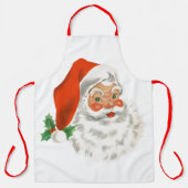 Retro  Jolly Santa Claus Kerstmis Schort (Voorkant)