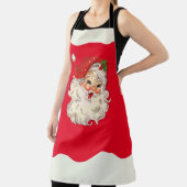  Retro Jolly Santa Claus Kerstmis Schort (Insitu)