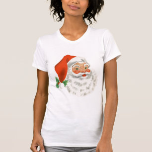 Retro  Jolly Santa Claus Kerstmis T-shirt