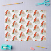 Retro  Jolly Santa Claus Kerstmis Tissuepapier (Craft)