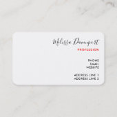 Retro  Jolly Santa Claus Kerstmis Visitekaartje (Achterkant)