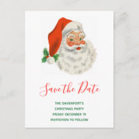 Retro  Jolly Sinterklaas Xmas Save the Date