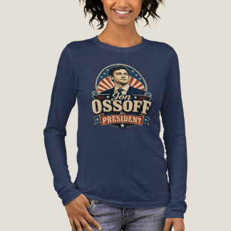 Retro Jon Ossoff Voor President Politiek  Tri-Blend Shirt