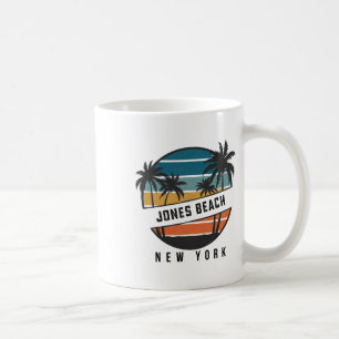 Retro Jones Beach New York Surfplank Surfen Koffiemok