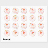 Retro Jong Wild en Drie Verjaardag Ronde Sticker (Vel)