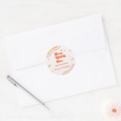 Retro Jong Wild en Drie Verjaardag Ronde Sticker (Envelop)