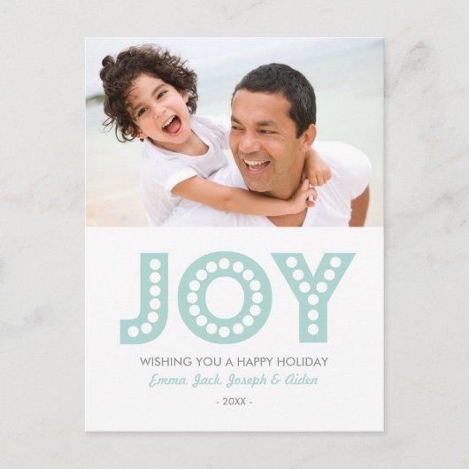 RETRO JOY| CARTE DE POSTE PHOTO DE VACANCES (Devant)