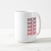 Retro Joyeux café de Noël Mug (Devant droit)